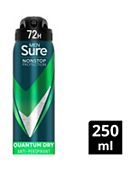 Sure Men Nonstop Protection Anti-Perspirant Aerosol Quantum Dry 250ml