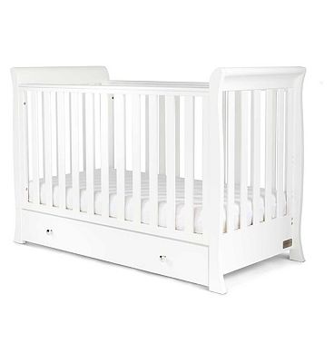 Ickle Bubba Snowdon 4 in 1 Mini Cot Bed - White