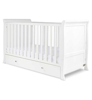 Ickle Bubba Snowdon Classic Cot Bed - White