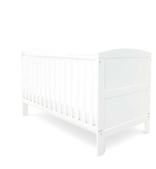 Ickle Bubba Coleby Classic Cot Bed and Sprung Mattress - White