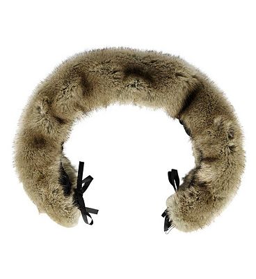 Image of Ickle Bubba Fur Hood Trim Brown