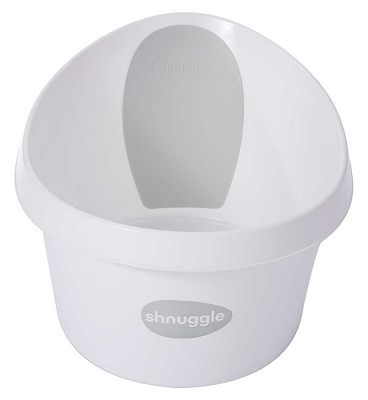 Shnuggle Toddler Bath with Light Grey Backrest
