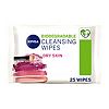 NIVEA Biodegradable Cleansing Wipes for Dry Skin 25pcs