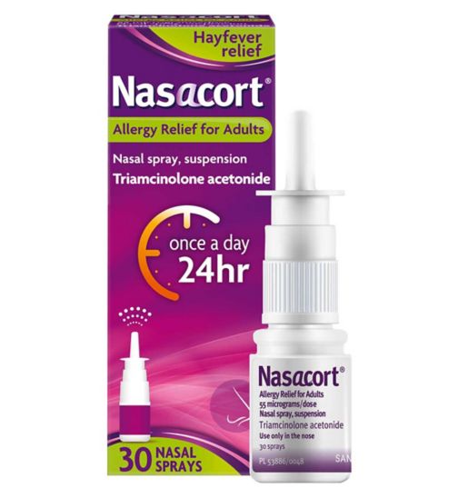 Nasacort Allergy Relief for Adults 55 Micrograms/dose Nasal Spray Suspension