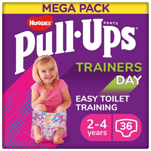 Huggies Pull-Ups Trainer Nappy Pants Day Girl Size 2-4 Years 36s