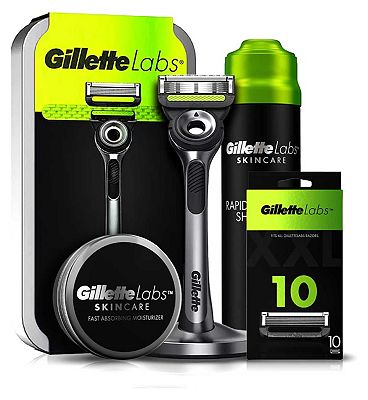 Gillette Labs Ultimate Razor with Exfoliating Bar Bundle, Travel Case & Moisturiser