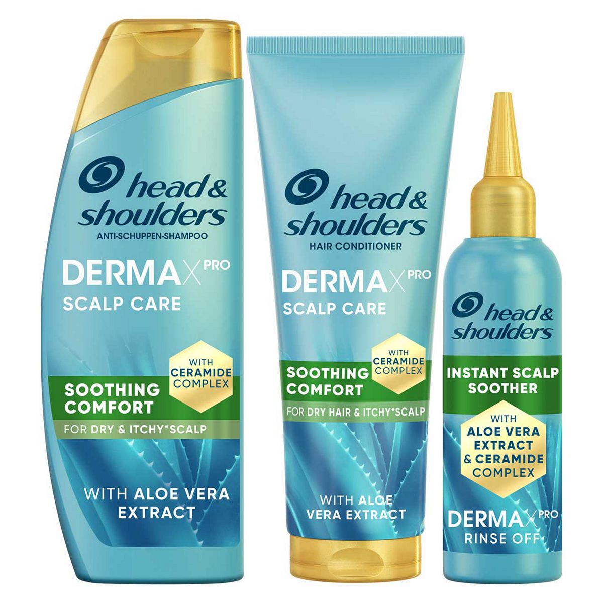 Head & Shoulders Dermaxpro Soothing Anti Dandruff Dry Scalp Hair Bundle