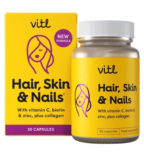 Vitl Hair, Skin & Nails Capsules 30s