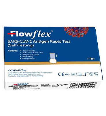 Flowflex Antigen Rapid Test Lateral Flow Self-Testing Kit 1 Test