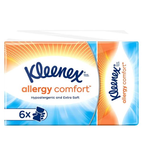 Kleenex Allergy Comfort 6 Packet Tissues 9s