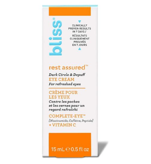Bliss Rest Assured Eye Cream 15ml