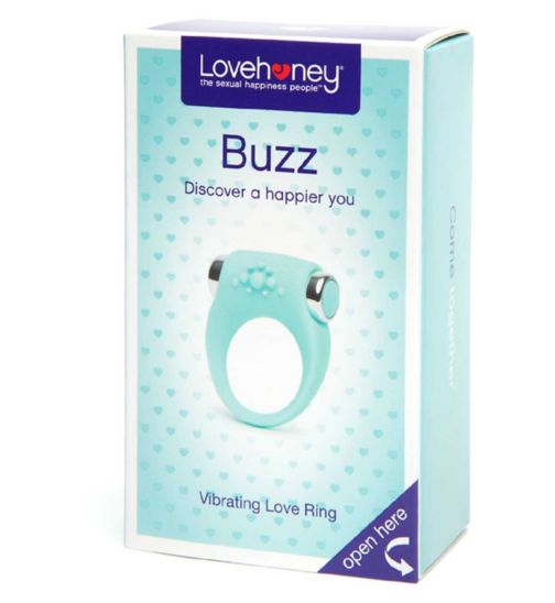 Lovehoney Buzz Vibrating Love Ring Aqua