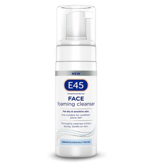 E45 Face Foaming Cleanser for Dry and Sensitive Skin - 150ml