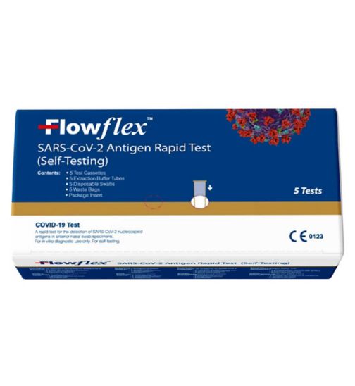 Flowflex Antigen Rapid Test Lateral Flow Self-Testing Kit 5 Tests