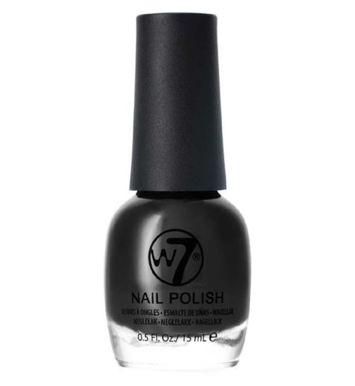 W7 Nail Polish Black 15ml