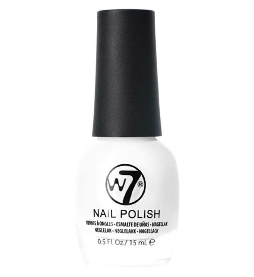 W7 Nail Polish White 15ml