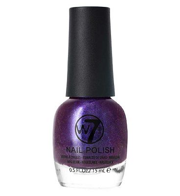 Image of W7 Nail Polish Purple Rain 15ml