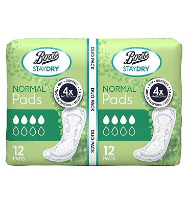 Boots Staydry Normal Pads Duo Pack