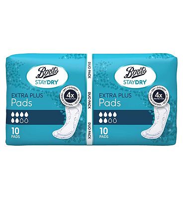 Boots Staydry Extra Plus 10 Pads