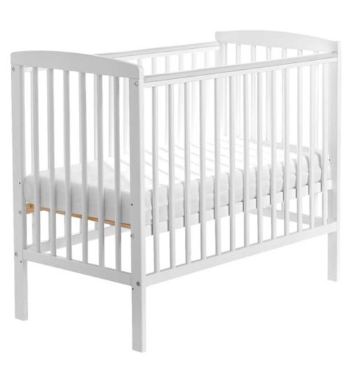 Kinder Valley Sydney Compact Cot White and Kinder Flow Mattress