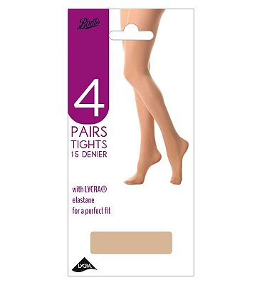 Click to view product details and reviews for Boots 15 Denier Tights Natural Tan S M 4 Pairs.