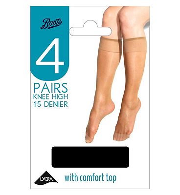 Click to view product details and reviews for Boots 15 Denier Ankle High Tight Black One Size 4 Pairs.