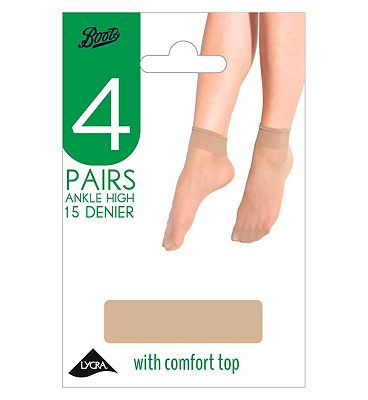 Click to view product details and reviews for Boots 15 Denier Ankle High Tight Natural Tan One Size 4 Pairs.
