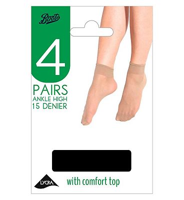 Click to view product details and reviews for Boots 15 Denier Ankle High Tight Black One Size 4 Pack.