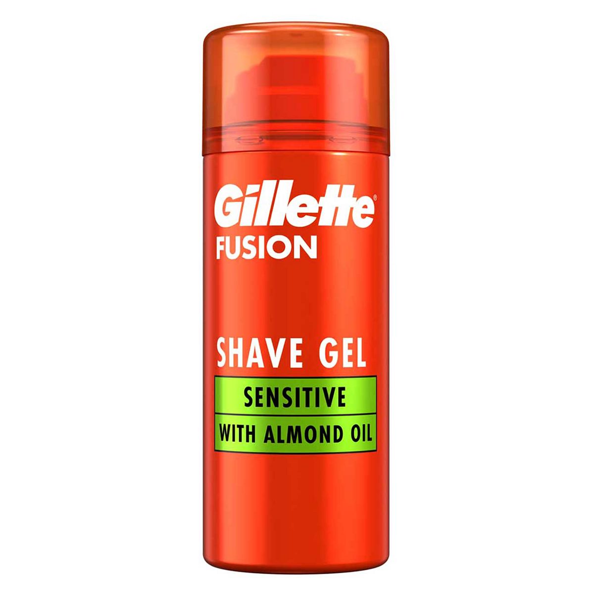 Gillette Fusion Shave Gel With Almond Oil, For Sensitive Skin, 75ml