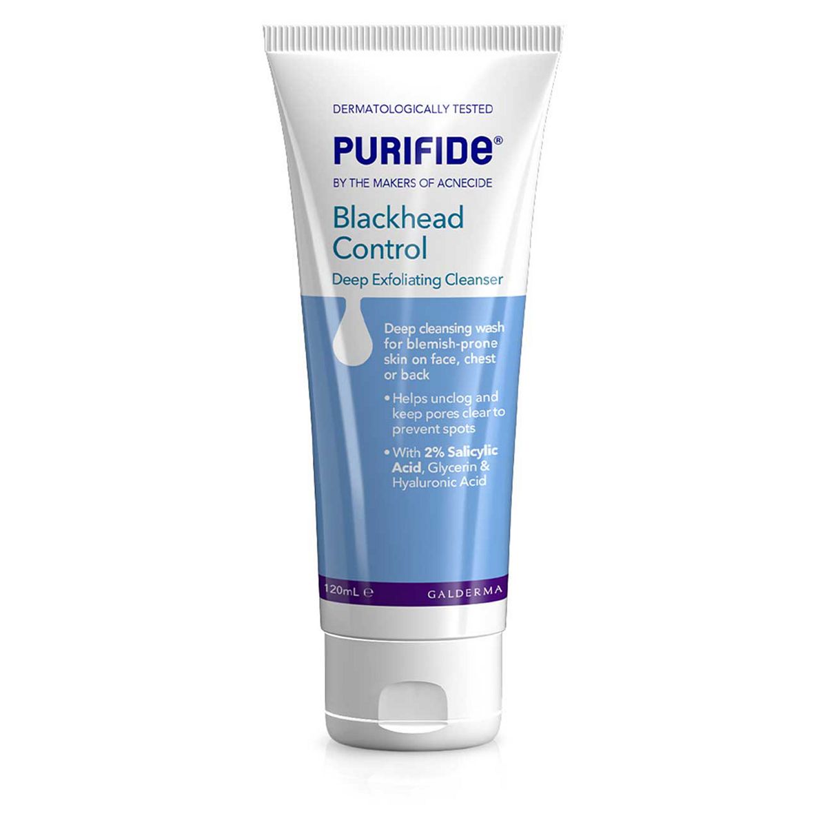 Purifide By Acnecide Blackhead Control Deep Exfoliating Cleanser With Salicylic Acid 120ml