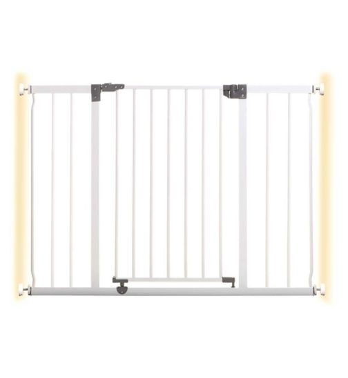DreamBaby Liberty Xtra Wide Hallway Metal Safety Gate (Fits Gap 99-105.5cm) - White - Pressure Mounted