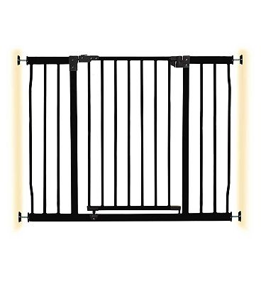 DreamBaby Liberty Xtra Wide Hallway Metal Safety Gate (Fits Gap 99-105.5cm) - Black - Pressure Mounted