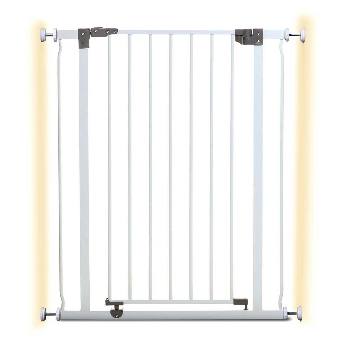Dreambaby Liberty Xtra Tall Metal Safety Gate (Fits Gap 75-81Cm) - White Pressure Mounted