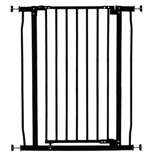 DreamBaby Liberty Xtra Tall Metal Safety Gate (Fits Gap 75-81cm) - Black - Pressure Mounted