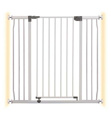 DreamBaby Liberty Xtra Tall Xtra Wide Hallway Metal Safety Gate (Fits Gap 99-105.5cm) - White - Pres