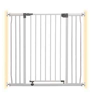 DreamBaby Liberty Xtra Tall Xtra Wide Hallway Metal Safety Gate (Fits Gap 99-105.5cm) - White - Pressure Mounted