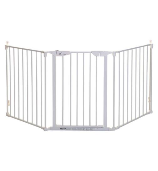 DreamBaby Newport 3 - Panel Metal Adapta Barrier/Gate - White Metal - Hardware Mounted