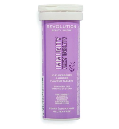 Revolution Beauty Immunity Elderberry & Ginger Fizzy Tablets 10s