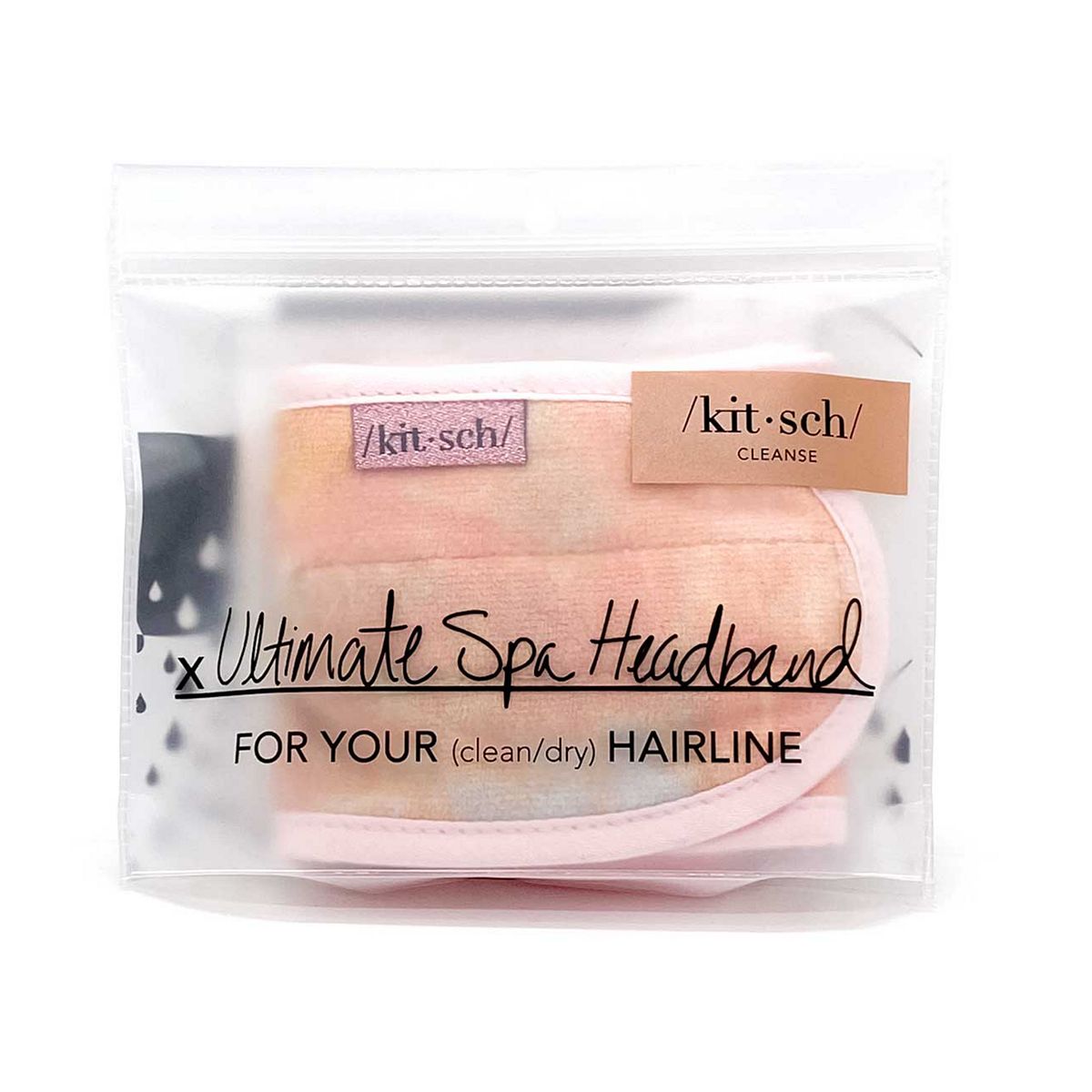 Kitsch Microfiber Headband Sunset Tie Dye Multicolor