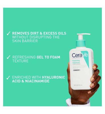 CeraVe Foaming Cleanser with Niacinamide for Normal to Oily Skin 473ml (7)