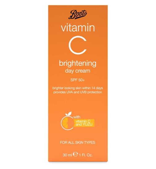 Boots Vitamin C Brightening Day Cream SPF50+ 30ml