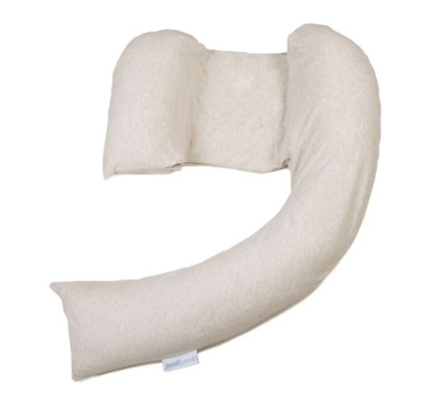 Dreamgenii Pregnancy Support and Feeding Pillow - Beige Marl