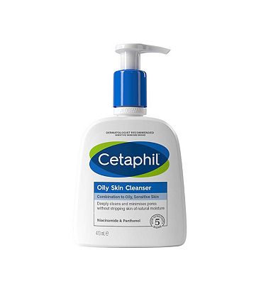 Cetaphil Oily Skin Cleanser, Face Wash for Combination to Oily Sensitive Skin 473ml