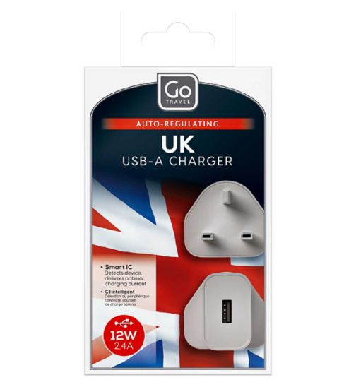 GO Travel UK USB-A Charger (2.4A)