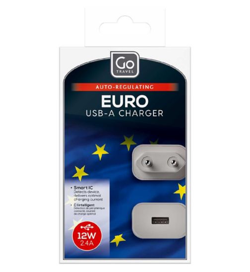GO Travel EU USB-A Charger (2.4A)