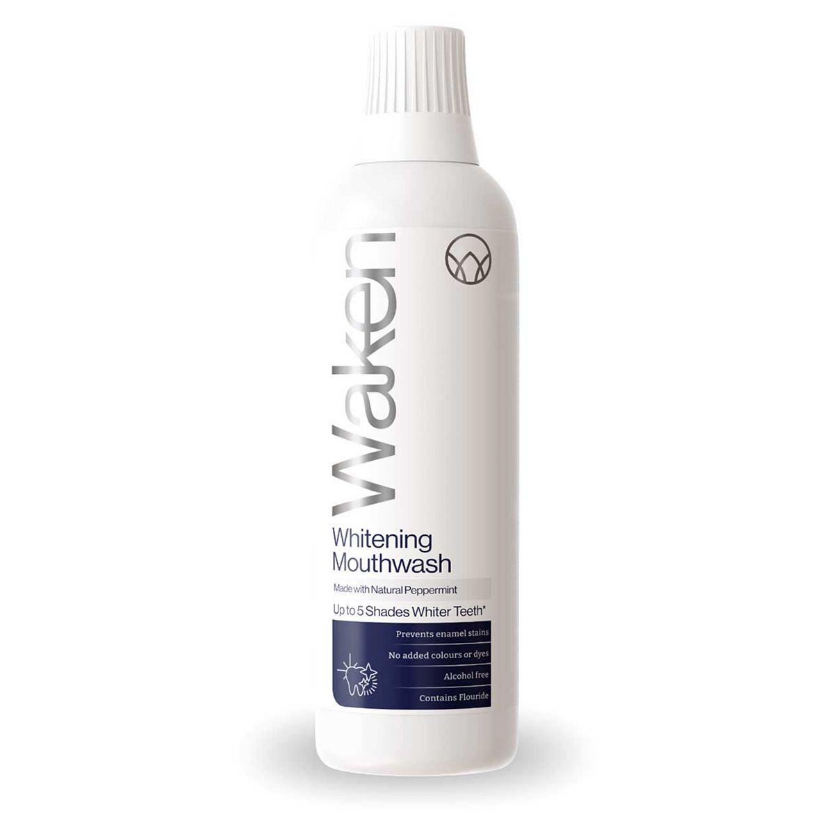 Waken Whitening Mouthwash Peppermint 500Ml