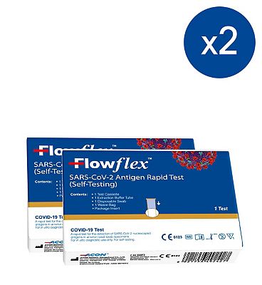Flowflex Antigen Rapid Test Lateral Flow Self-Testing Kit 2 Kit Bundle