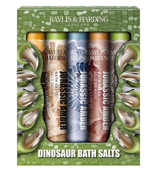Baylis & Harding Dinosaur Bath Salts Gift Set 5 x 65g