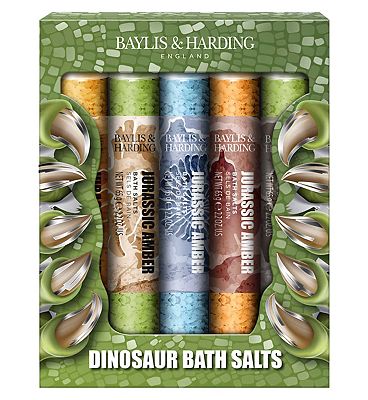 Baylis & Harding Dinosaur 5 Test Tube Bath Salts Gift Set