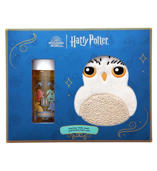 HARRY POTTER FOAMING BODY WASH AND HEDWIG BATH MITT